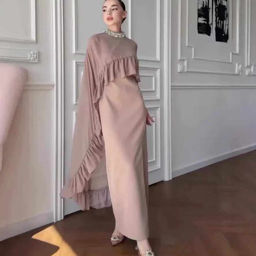 Luxury Women Elegant Dress Sleeveless Long Dresses Spring Summer Fashion Sexy Evening Gown