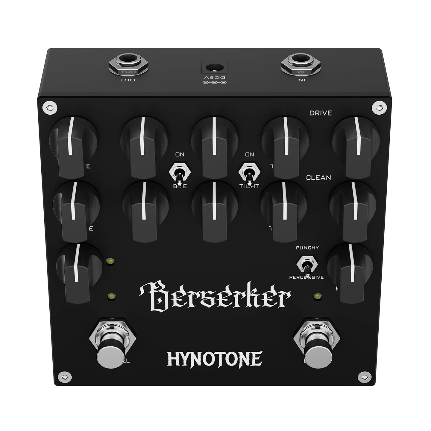 TOPPING Berserker Dual-Channel Preamp Pedal Each with Its Own Gain, Volume, and 3-Band EQ (Bass, Mid, Treble)