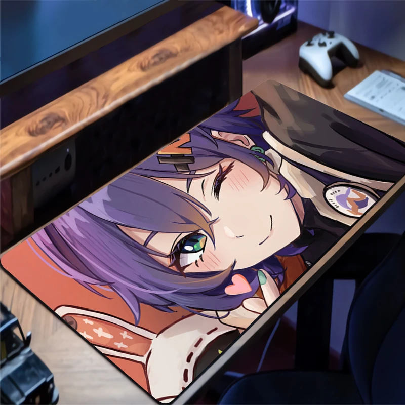 Mousepad Zenless Zone Zero Belle Office Computer Desk Mat Keyboard Mouse Pad Cushion Large Non-slip Deskpad PC carpet Mousepad