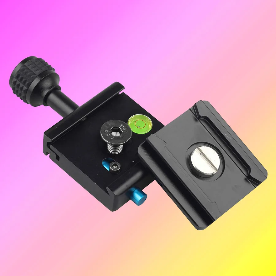 Piastra a sgancio rapido per testa treppiede in lega di alluminio per accessori monopiede per fotocamera Canon Nikon Sony Pentax Panasonic Fujifilm