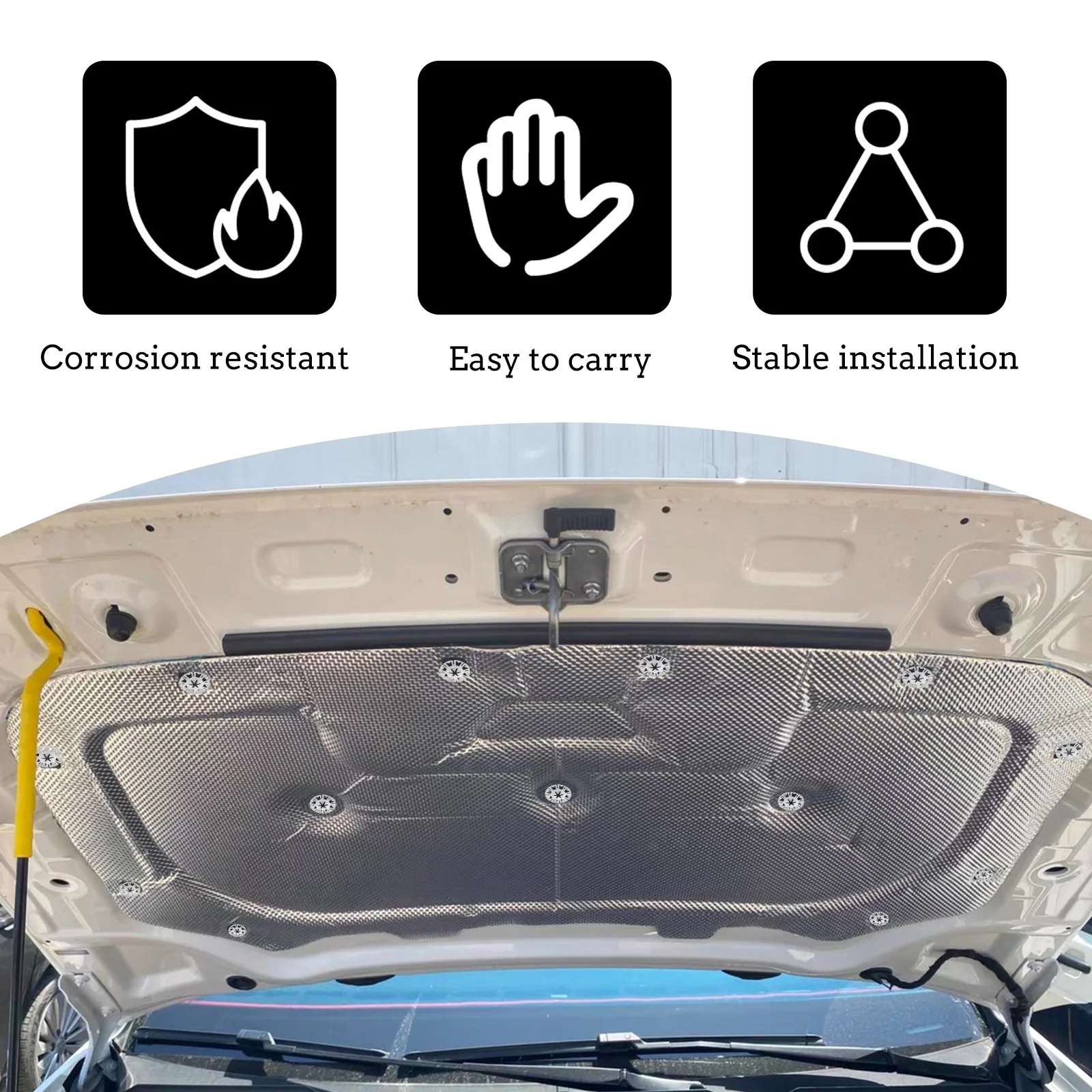 

100pcs Heat Shield Clips Internal Tooth For Car Auto Hood Metal Retainers Bumper Washers Push Retainers Wheel Well Liners Auto