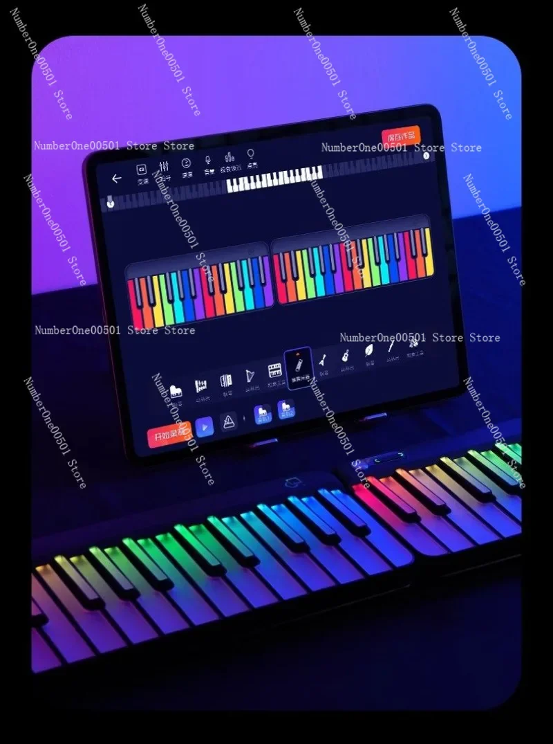Smart Portable Electronic Keyboard Piano Learning Machine with  for Singing Composition Music Teaching Keyboard