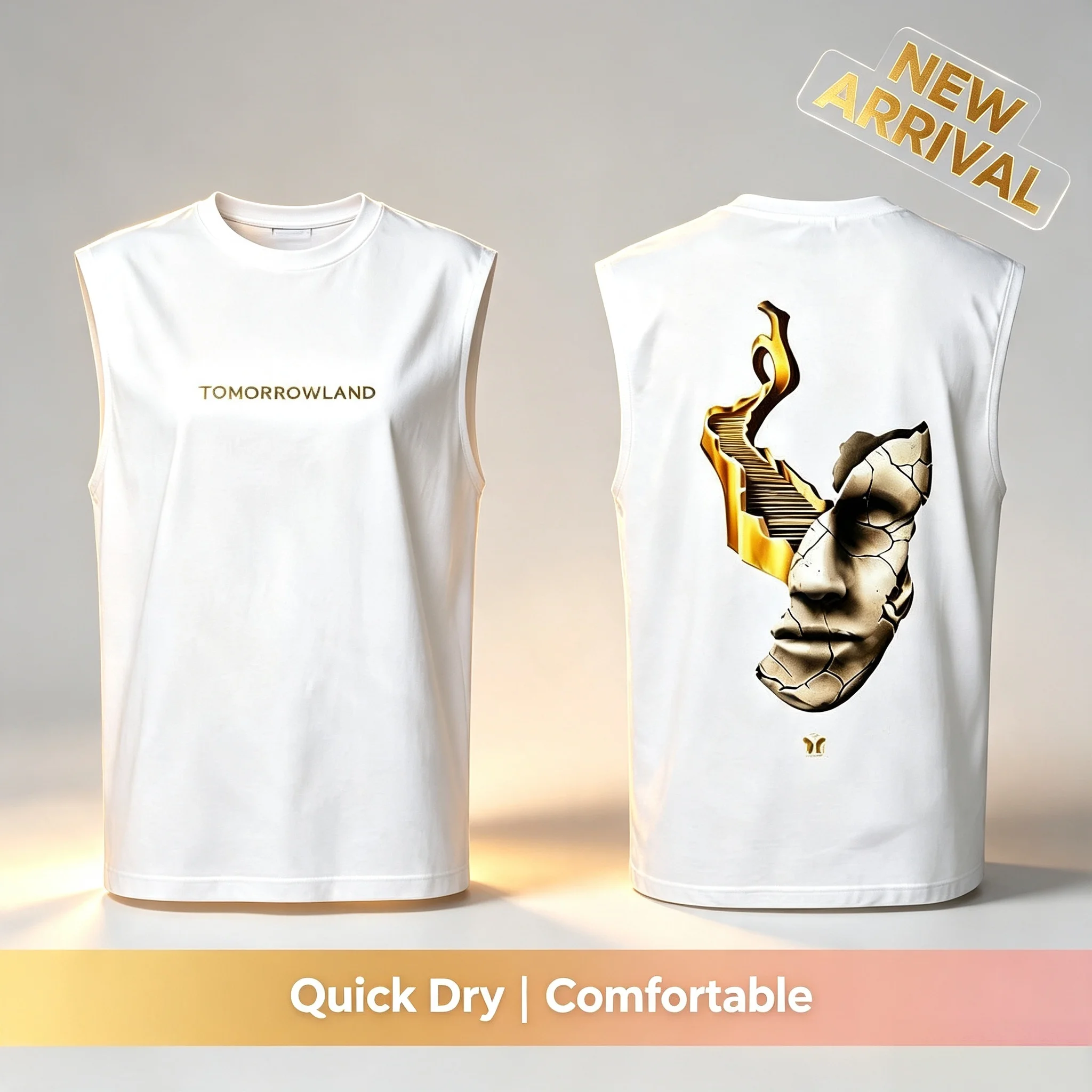 2026 Summer Tomorrowland Consciencia Spirit World of Emotions Tank Top Men's Women's Y2K Round Neck Loose Vest Tops Fashion Top