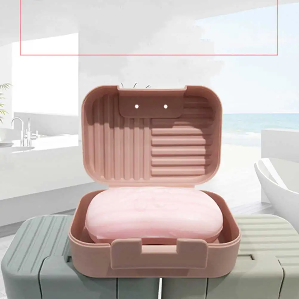 

3 Pcs Portable Soap Box Waterproof Case Container Thicken Small Travel Practical Dish