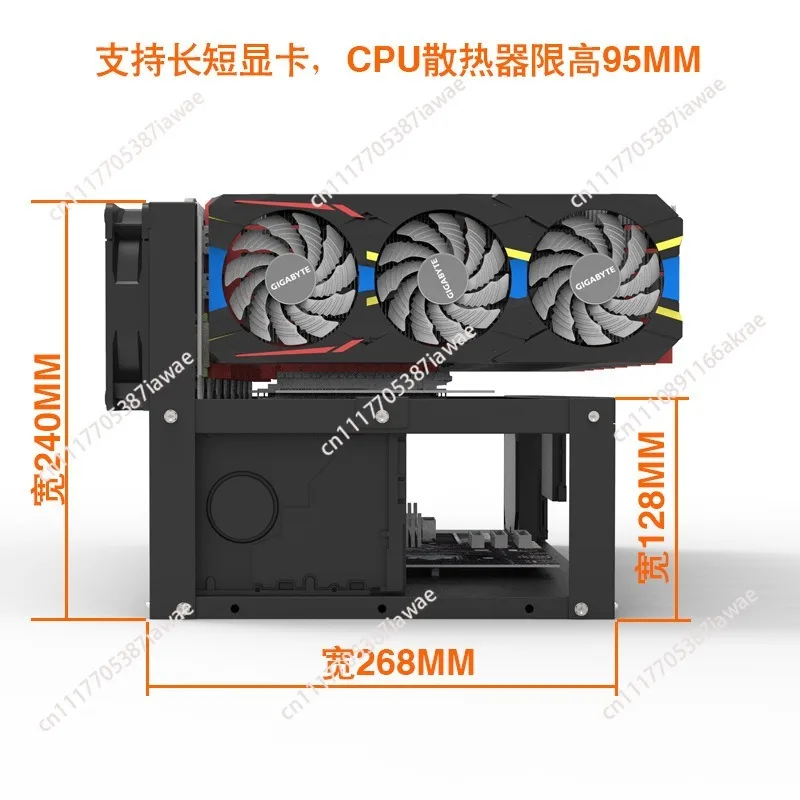 Open case: 6 cards, 8 cards fixed bracket, studio GPU rack, 8 graphics card racks