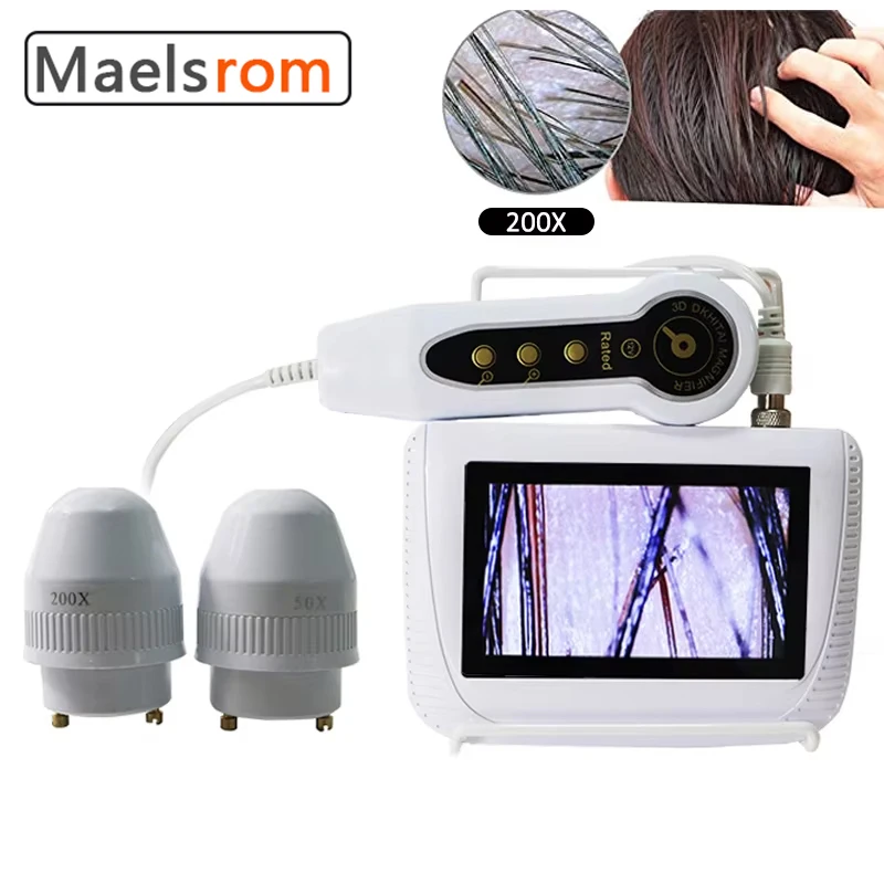 Scalp Hair Follicle Detection Analyzer All-In-1 Skin Diagnosis Hair Analyzer High-Definition LCD Screen Digital Home