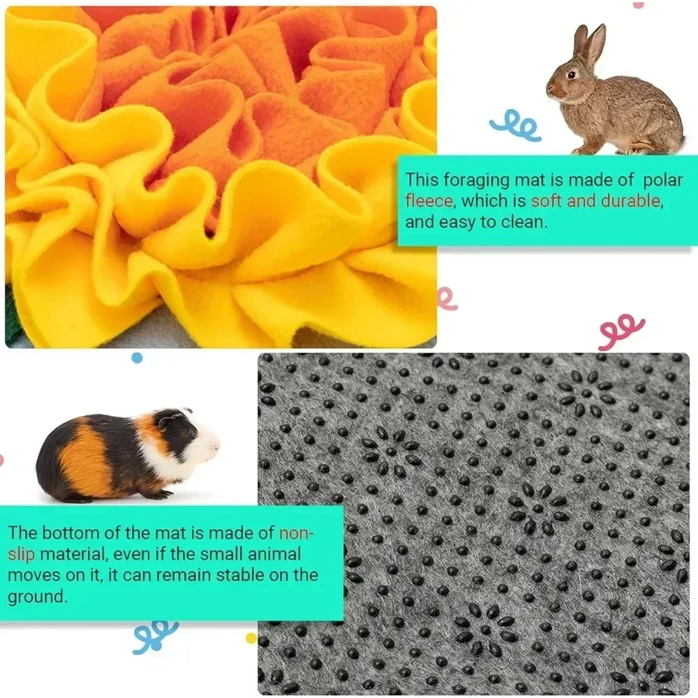 New Pet Snuffle Mat Feeding Foraging Trainingpad Bunny Blanket Toys for Dogs Rabbit Pet  Puzzle Dogs Toy