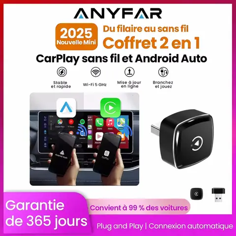 New Wireless CarPlay Android Auto Adapter USB Dongle Smart Mini Box Plug And Play Universal For VW Toyota Nissan Honda Ford Benz