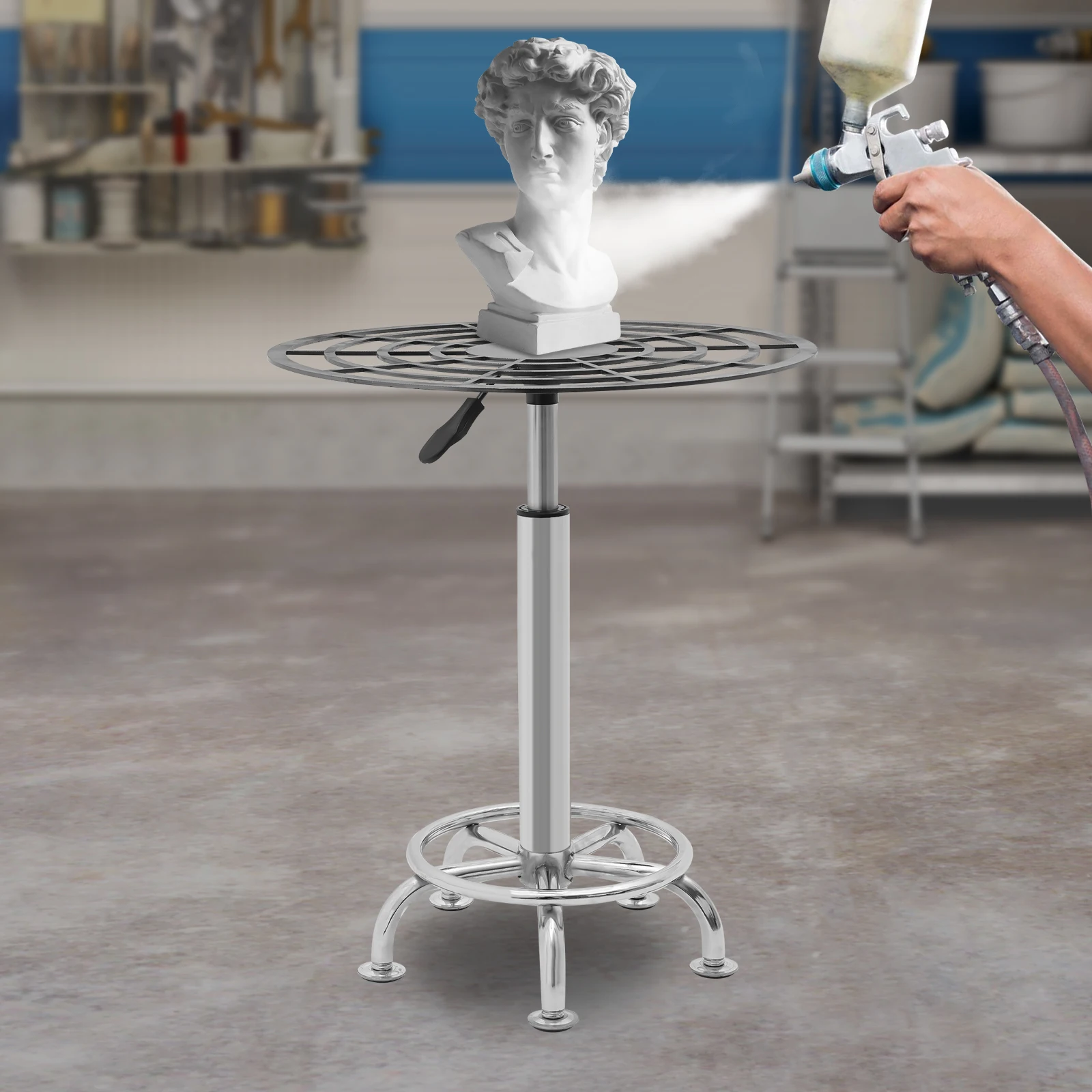 Stable Rotating Paint Rack, Lifting Spray Painting Table Suitable for Furniture Spray Painting, Product Display, Model Making