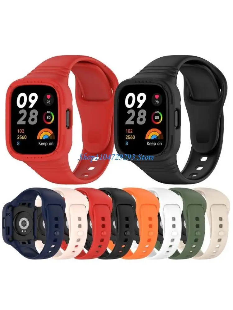 

Резиновый резиновый силиконовый ремешок для y2gd для Redmi Watch3 Sports Watch Водонепроницаемый ремешок