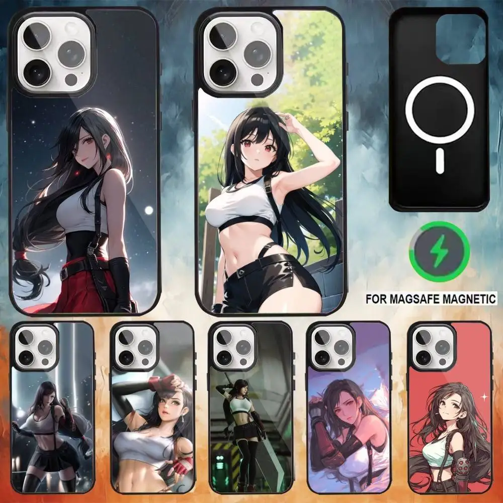 

Game F-Final Fantasy VII T-Tifa R-Rokkuhato Phone Case For iPhone 17,16,15,14,13,12,Plus,Pro,Max for Magsafe Wireless Charging
