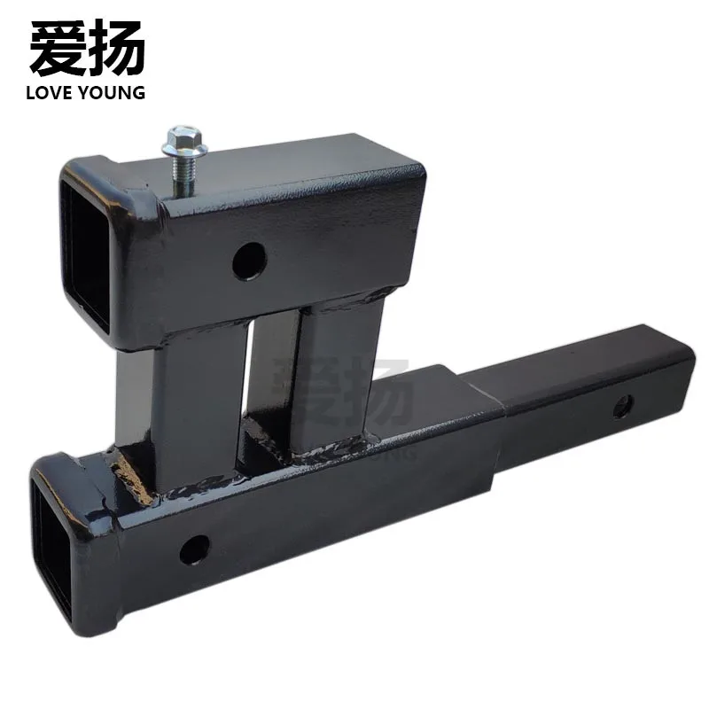 Heavy Duty Steel Trailer Bar Plug Towing Parts 4x4 trailer Multi-function Double Hitch Receiver