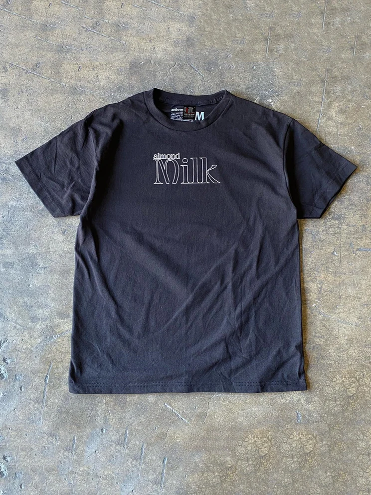 Pure Cotton 260g Slim Fit American Retro T-Shirt for Men And Women with Letter Print Simple Style Short Sleeve T-Shirt