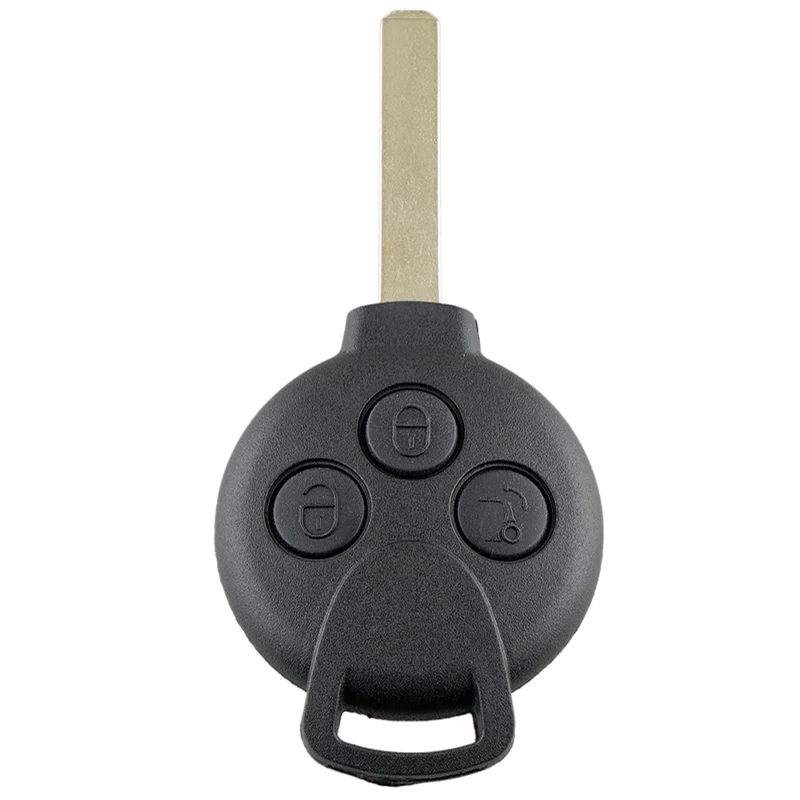 3 Buttons Car Remote Key Shell Case Replacement Fit for Fortwo 451 2007-2013 / Mercedes-Benz Smart