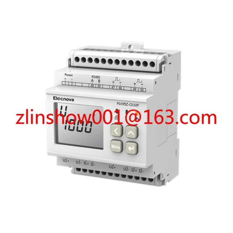 

Rail Mounted DC 1000V Volt Input 75mV Shunt DC Solar Energy Meter