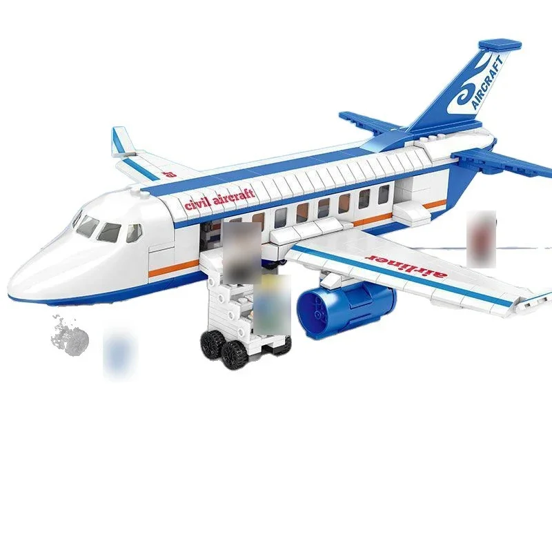 

City Cargo Aircraft Building Blocks Space Passenger Plane Model Gift for Boys Girls Kids Creative Educational Toy Holiday Gift