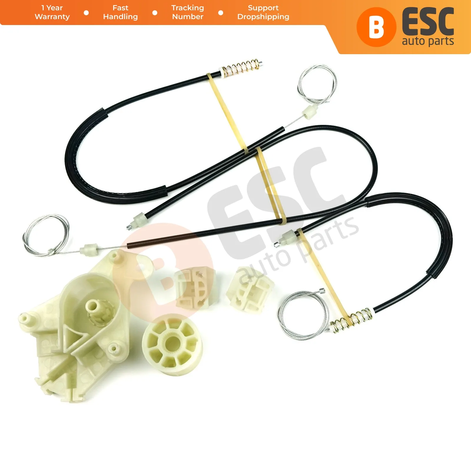 

ESC Auto Parts EWR240 Window Regulator Repair Kit Front Right Door for VW Transporter T5 2003-On with Wheel House Fast Shipment