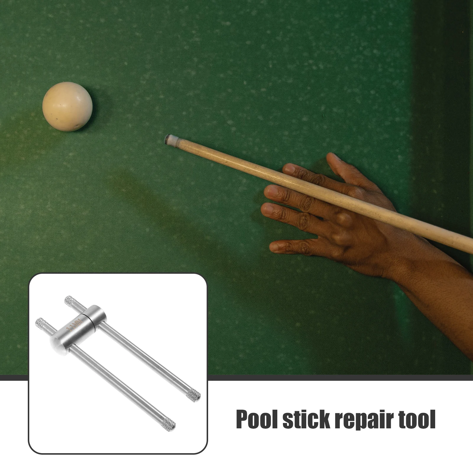 

Billiard Tip Stick Tool Repair Cue Repairing for Cues Rod Tools Stainless Steel