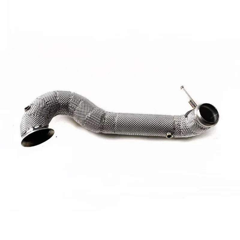 

【2026 Hot Selling】DEX Stainless Steel With Heat Shiled High Flow Exhaust Downpipe for 2014+ A45 CLA45 GLA45 CL
