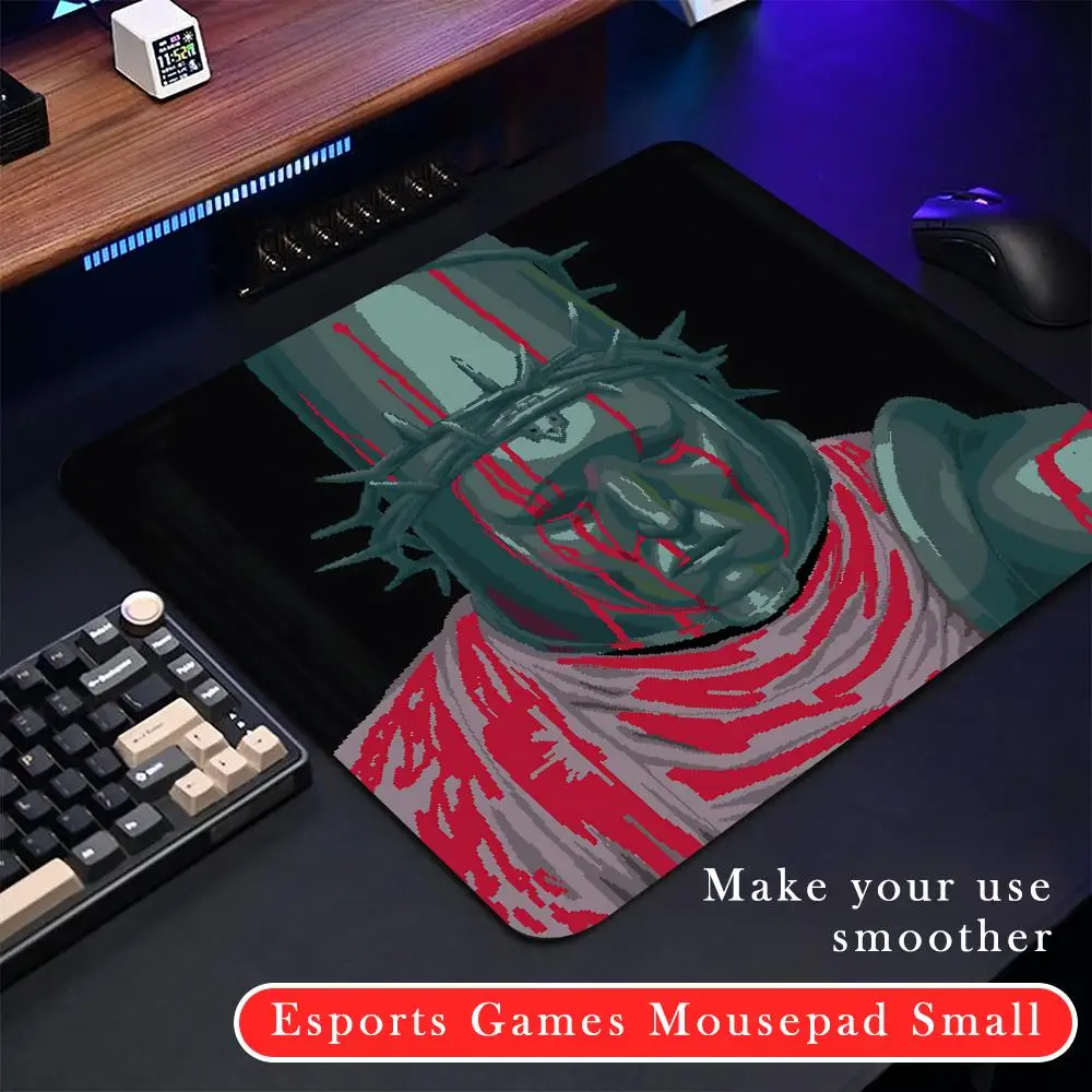 B-BlasphemouS Mouse Pad Rubber Small mouse pad CSGOs desktop computer office keyboard e-sports ROGs game