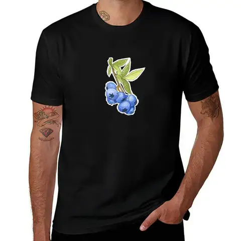 Blueberry (Vaccinium angustifolium) T-Shirt Casual Loose Daily Wear T-Shirt