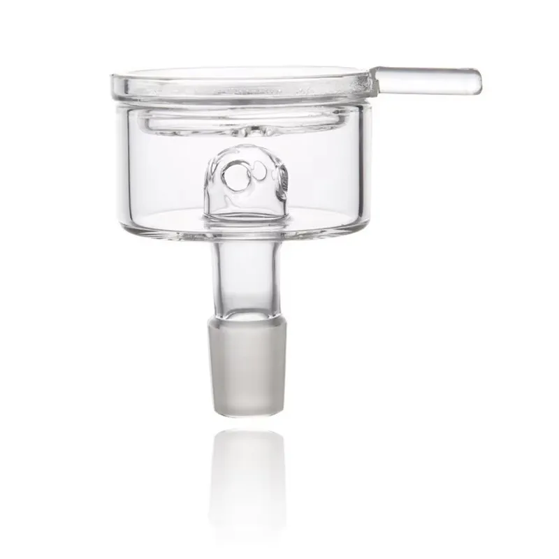 Handmade Large Capacity Glass Bowl for Shisha Hookah Smoking with Charcoal Holder Holes Lid - Essential Smoking Accessory view 5