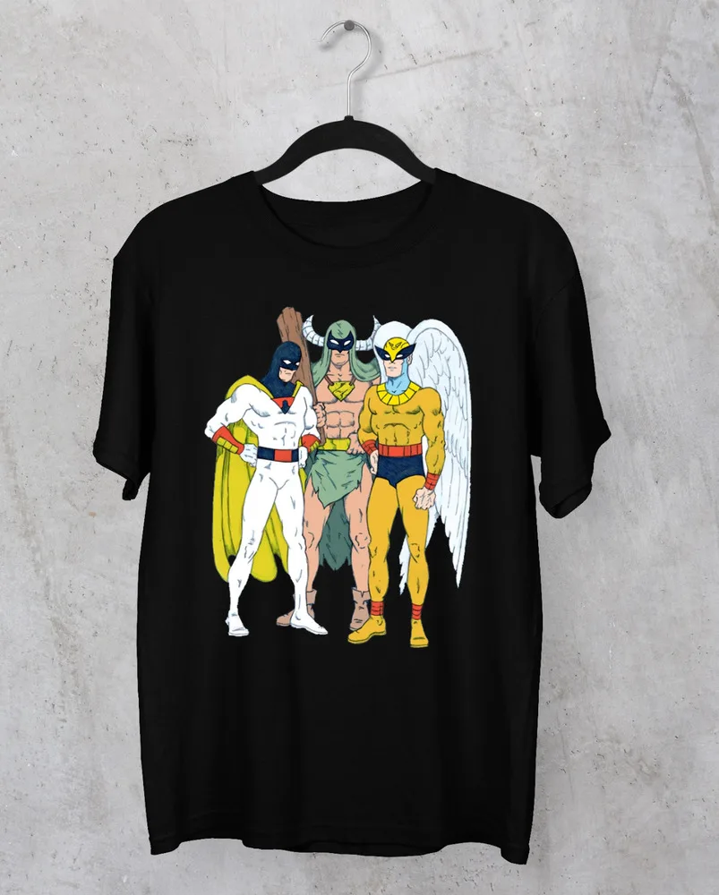 Space Ghost Coast to Coast poster T-shirt black Cotton High Quality 100%Cotton Short Sleeve