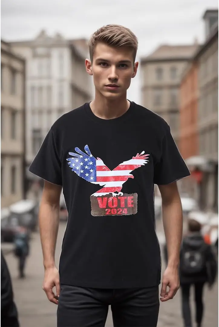 Abstimmung 2024 Zwischen wahl Geschenk Idee Wähler rechte Grafik T-Shirt