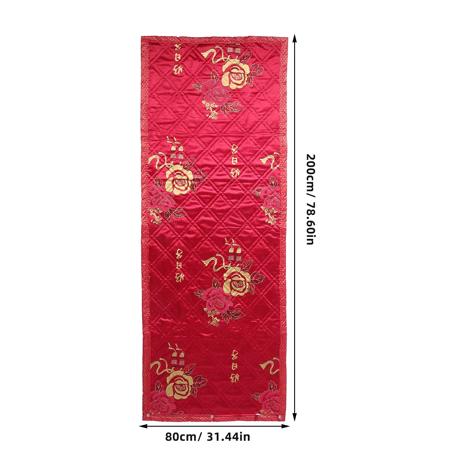 ستارة باب معزولة سميكة مقاومة للماء وعازلة للصوت للشتاء الحراري سهلة التركيب غطاء مدخل داخلي ستارة باب معزولة #6