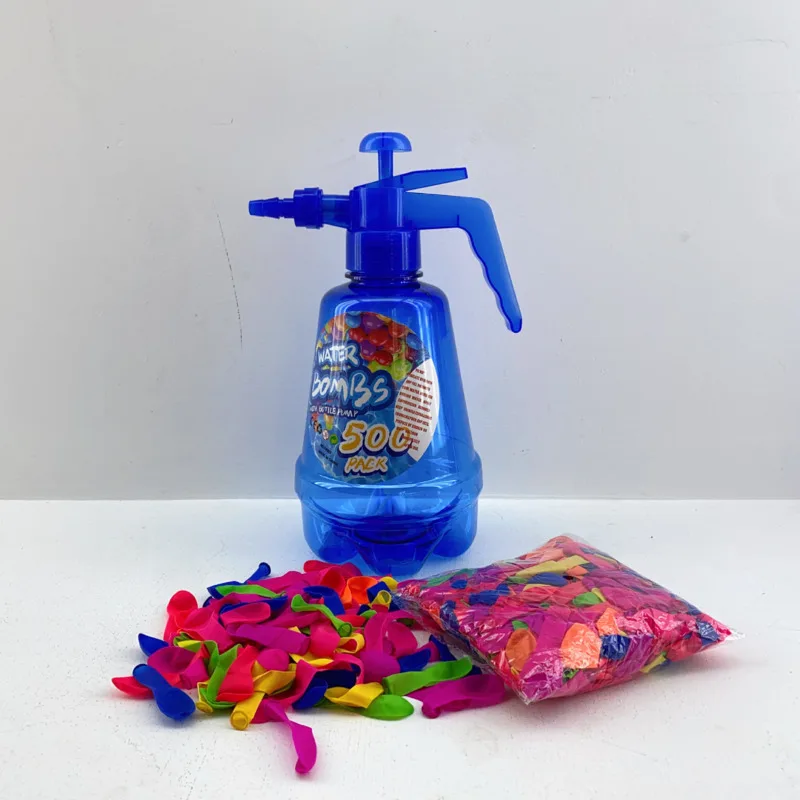 

New Portable Air Water Balloon Pump With Balloons For Kids Party Outdoor Toy Balloons Pump And Balloons Random Color