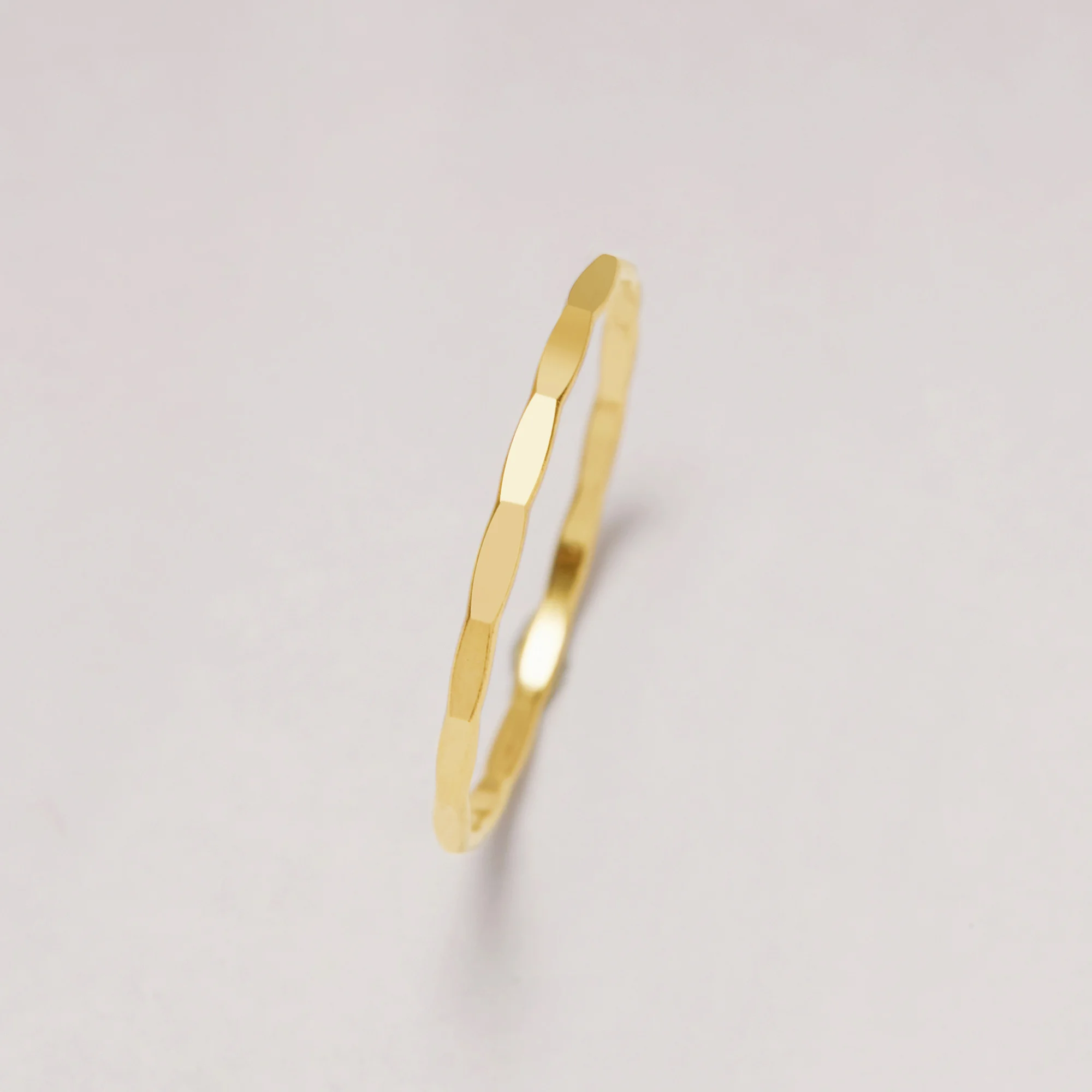 

1PCS 1.4MM Hammered Faceted 14K Gold Filled Ring,Minimalist Ring,Gold Filled Slim Band Ring,Stackable Ring,DIY Ring 1294733