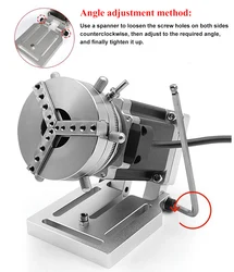 【EU Stock】D60 Ring Jewelry Rotary Axis For Fiber Laser Carving Marking Engraving Machine