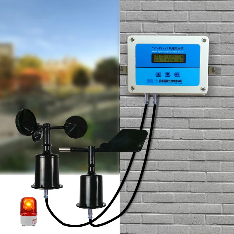 دعم مخصص أداة قياس السرعة الصناعية برج كرين سرعة الرياح مع مسجل البيانات محطة الطقس الأرصاد الجوية #2