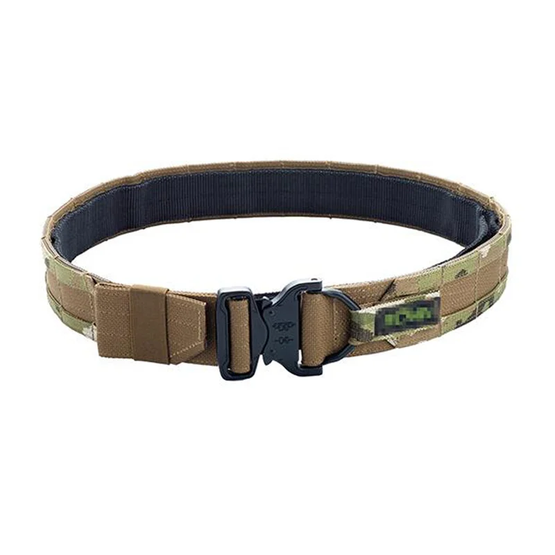 1.5 Inch Double Layer Fighter Belt Hunting Tactical CS Outdoor Molle Waist Belt New