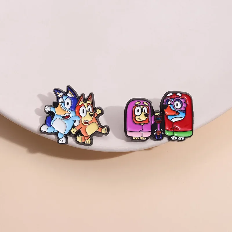 Cartoon Mischievous Puppy Design Creative Badge Backpack Hat Brooch pin  38 Spots