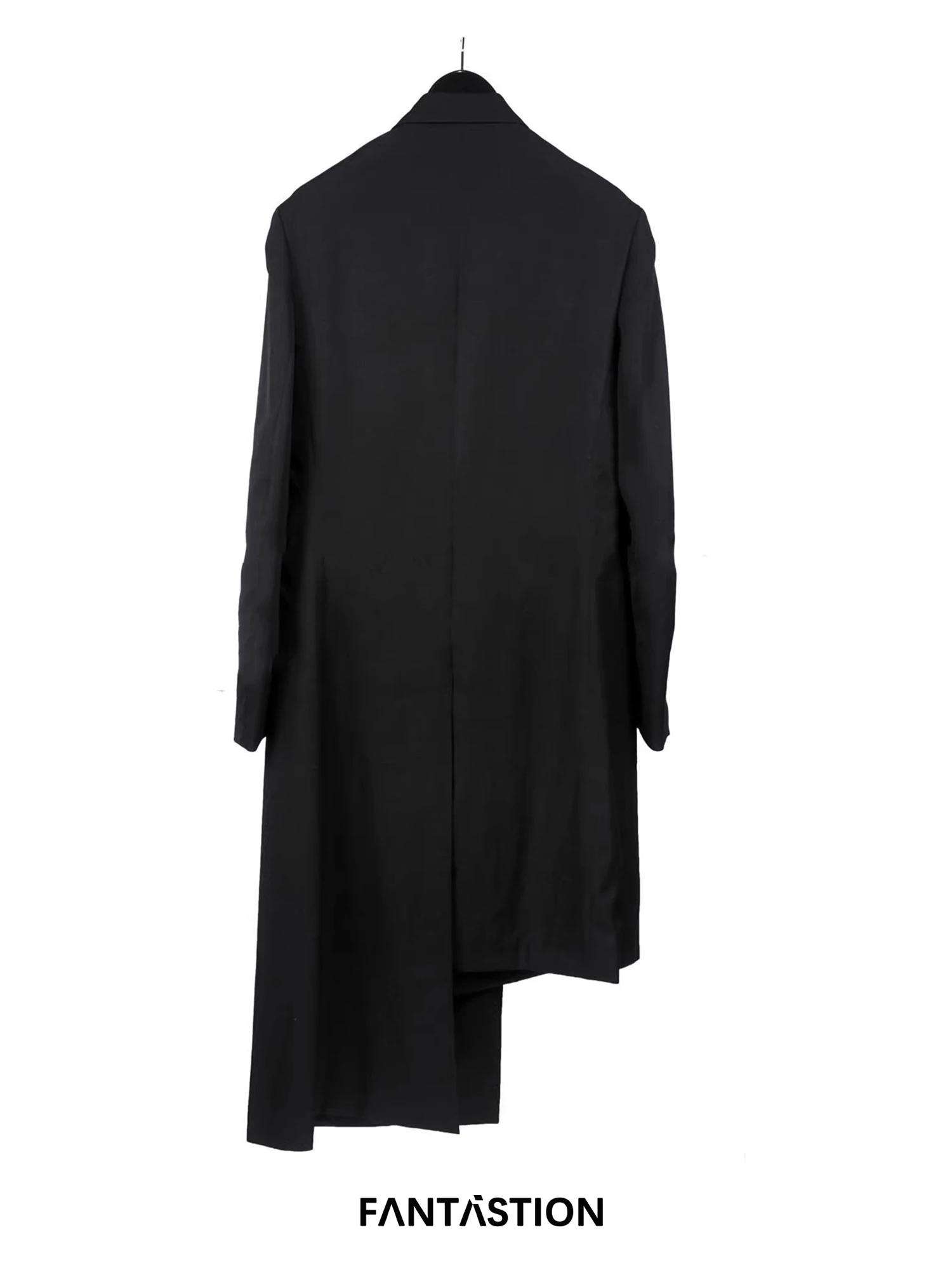 FANTASTION Jackets man long coat zippers pockets Men trench coat oversize unusual jacket Men\'s coats blazers designer jackets