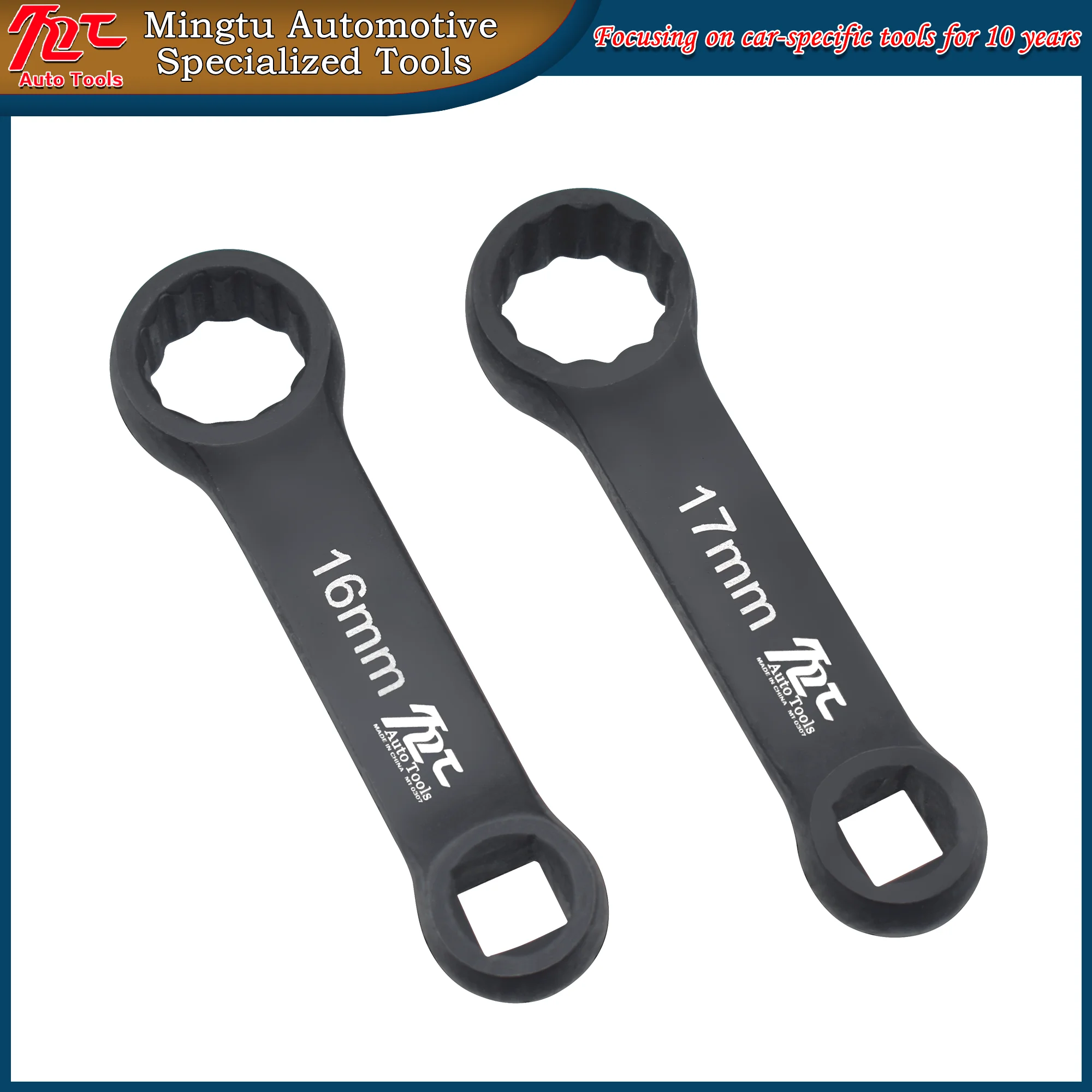 

Подходит для ключа для крепления двигателя Mercedes-Benz, ключа для крепления двигателя Mercedes-Benz 16 мм 17 мм, специальный инструмент для снятия двигателя.