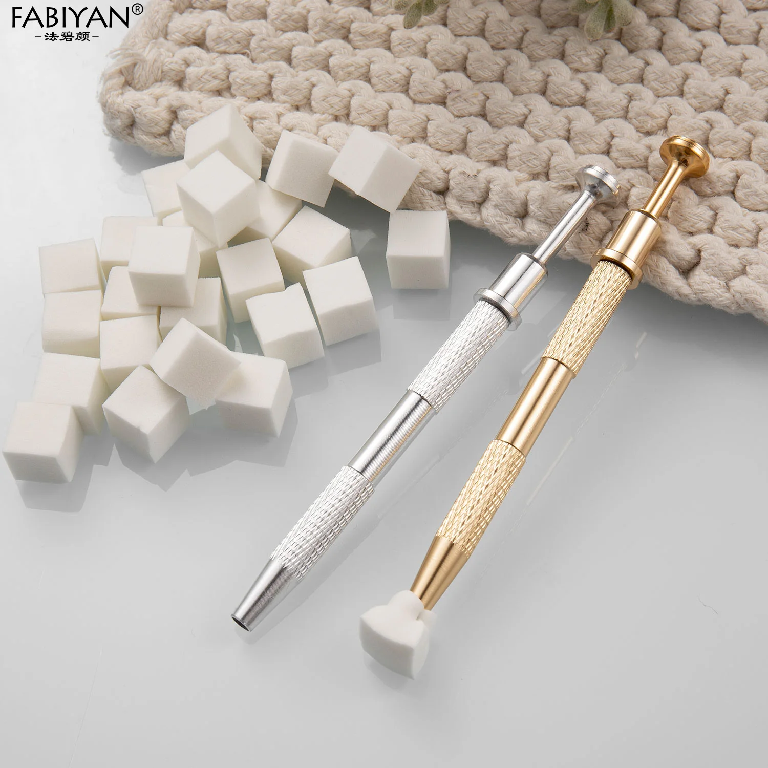 50Pcs Mini Sponge Gradient Nail Art Stamper Tools Gel Polish Color Gradient Brush Glitter Powder Dotting Pen For Manicure