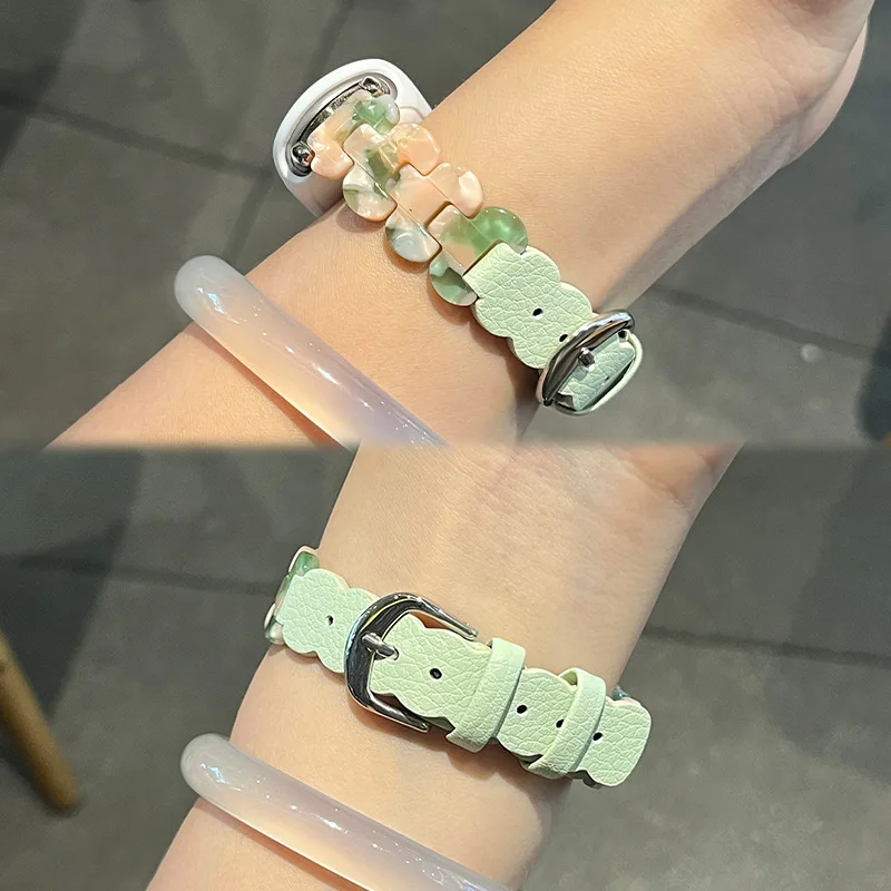 

Ремешок для часов из смолы для Xiaomi Band 10/9/8, модный ремешок для Xiaomi Band 10, женский браслет Correa, умные часы, спортивный браслет