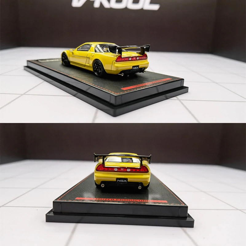 다이캐스트 Ig 1: 64 체중계 혼다 NSX NA1 금속 노란색 시뮬레이션 합금 자동차 모델, 수집용 장난감 선물, 기념품 전시 장식품