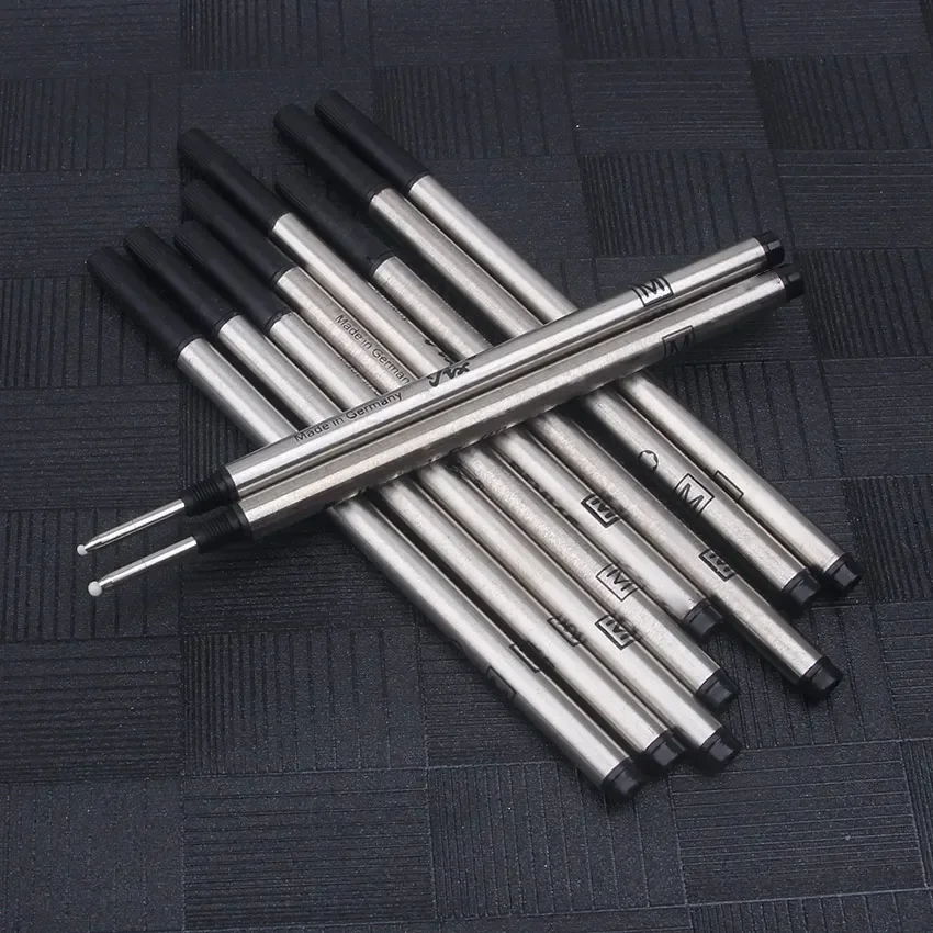 

10 Pcs/lot Roller Rollerball Pen Refill Blue / Black Ink M 710 Type MSmooth Writing Point Pen Accessories