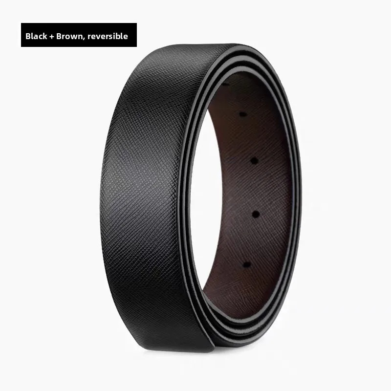 34cm Men's Replacement Belt without Head   Leather Belt Not to Be Worn on the Head but to Be Worn on the Waist