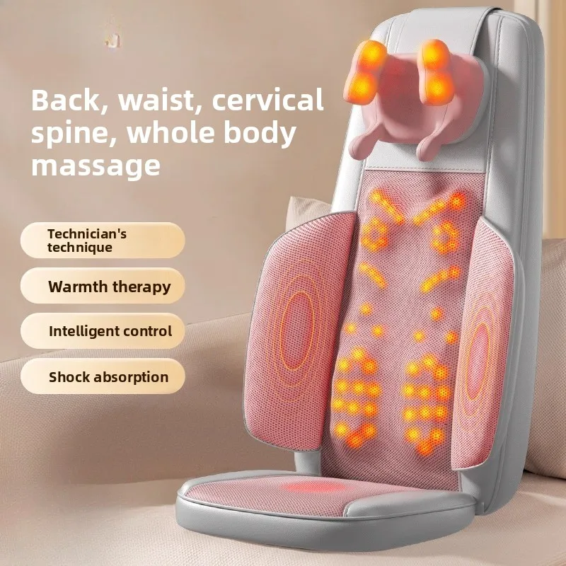 

Massager shoulder cervical lumbar back full body multifunctional massage cushion home kneading chair massager