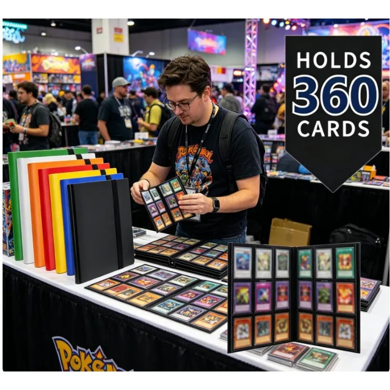 9-Pocket Card Binder for 360 Cards Durable Protective Album Storage for MTG TCG & Sports Cards - Collector's Dream Notebook