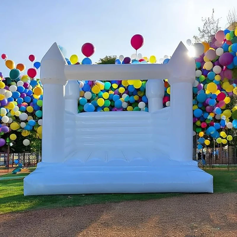 4M PVC Grade Inflatable Christmas Bounce Houses For Kids Adults Jumping Castles Birthday Gift Party Games Outdoor Decorations