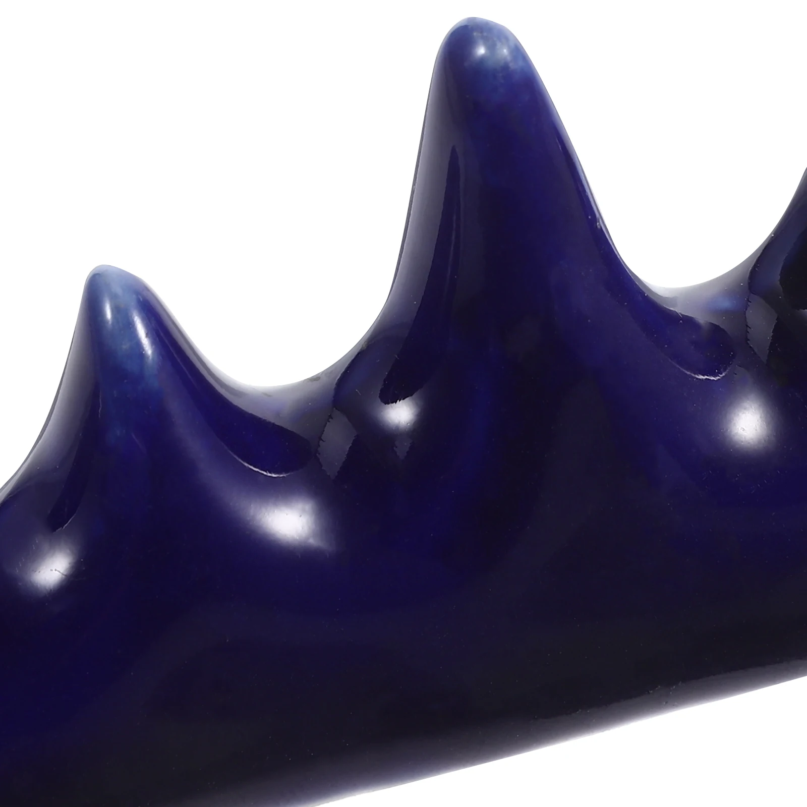 حامل قلم جبل بخمسة أصابع من السيراميك، حامل فرشاة الخط، سعة كبيرة، قاعدة ثابتة، منظم مكتب، مستلزمات الكتابة #2