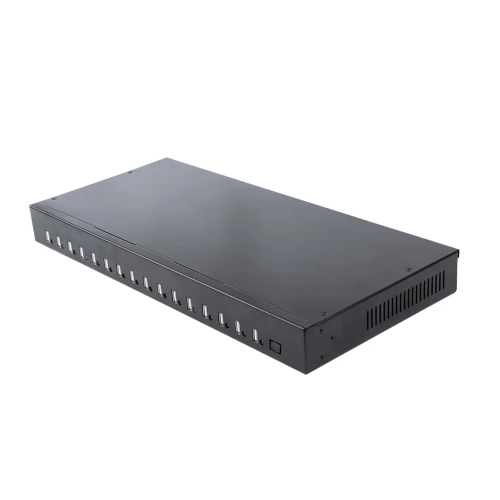 C165 10 16 20 30 32 Ports USB Mobile Phone Charging Station Kiosk with 5V 40A Powered Adapter for Charging Trolley Cart