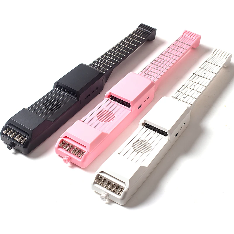 

Mini Easy Carry Rechargeable Acoustic Electric Wireless Guitar Strings Practise Guitar