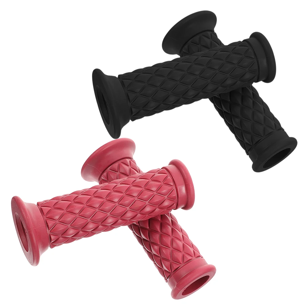 

4pcs Motorcycle Handlebar Grips Retro Style Durable Comfortable Universal Fit Easy Install Classic Design Handle Grip