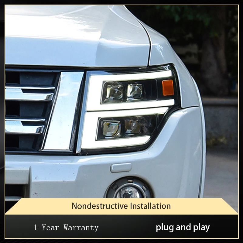 

Car Lights For Mitsubishi Pajero V97 V87 Headlights 2005-2021 Modified V93 Dynamic Signal Lens Full LED DRL Front Lamp Accessory